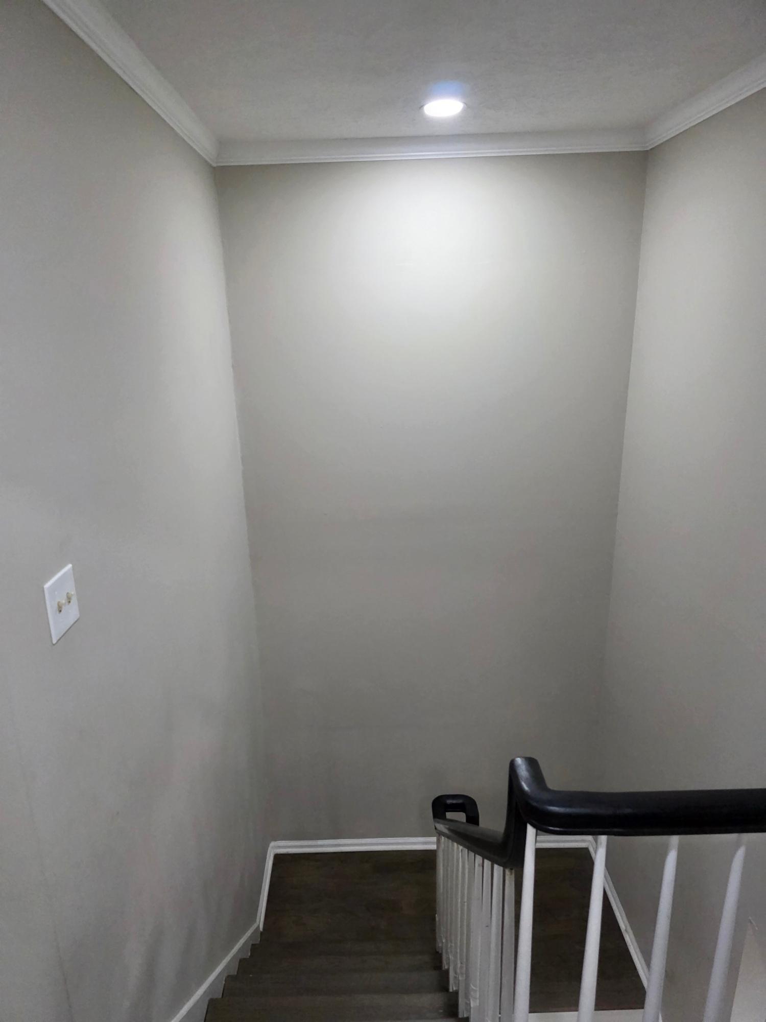 Interior stairwell landing