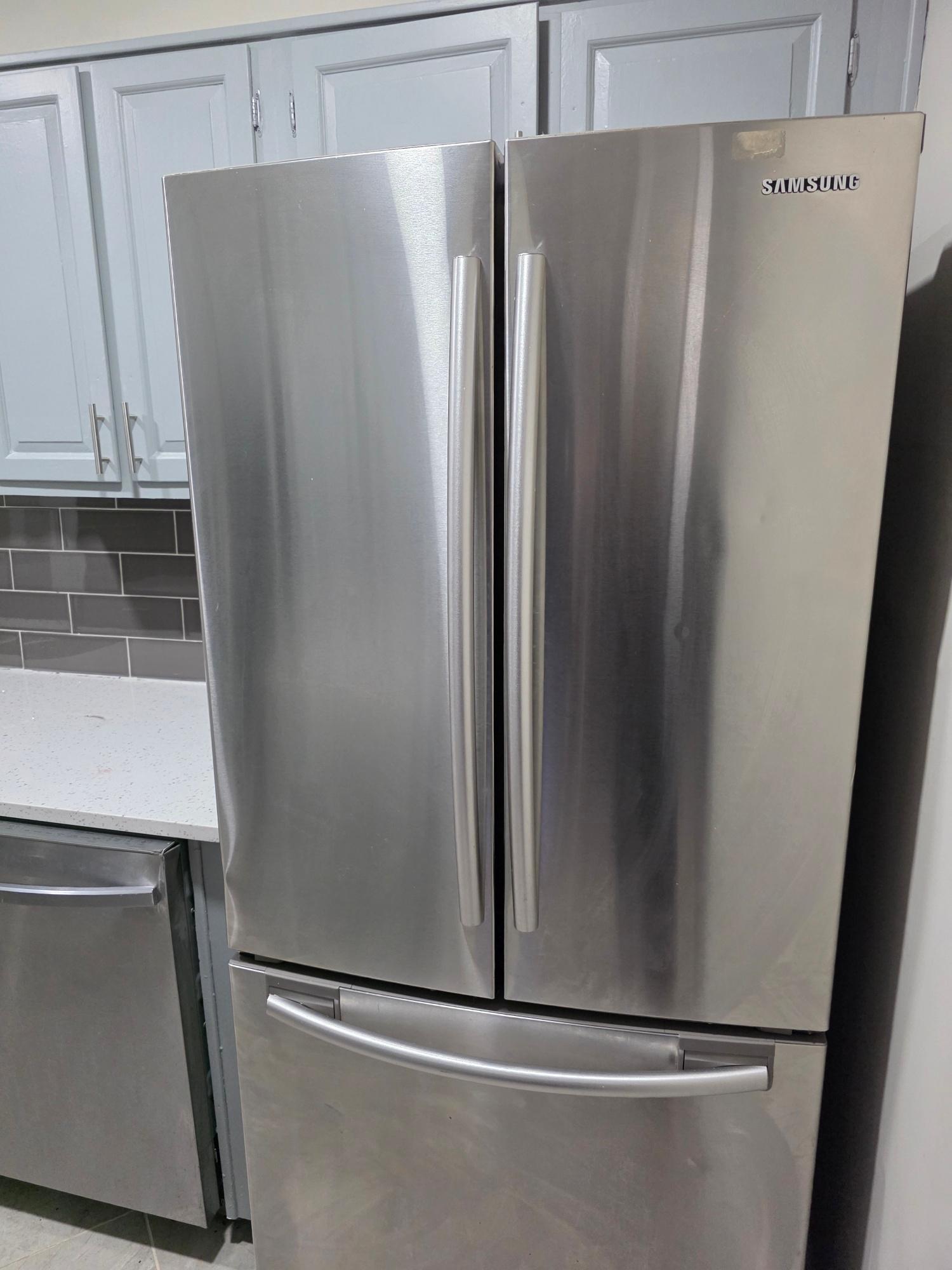 Stainless steel Samsung french-door refrigerator