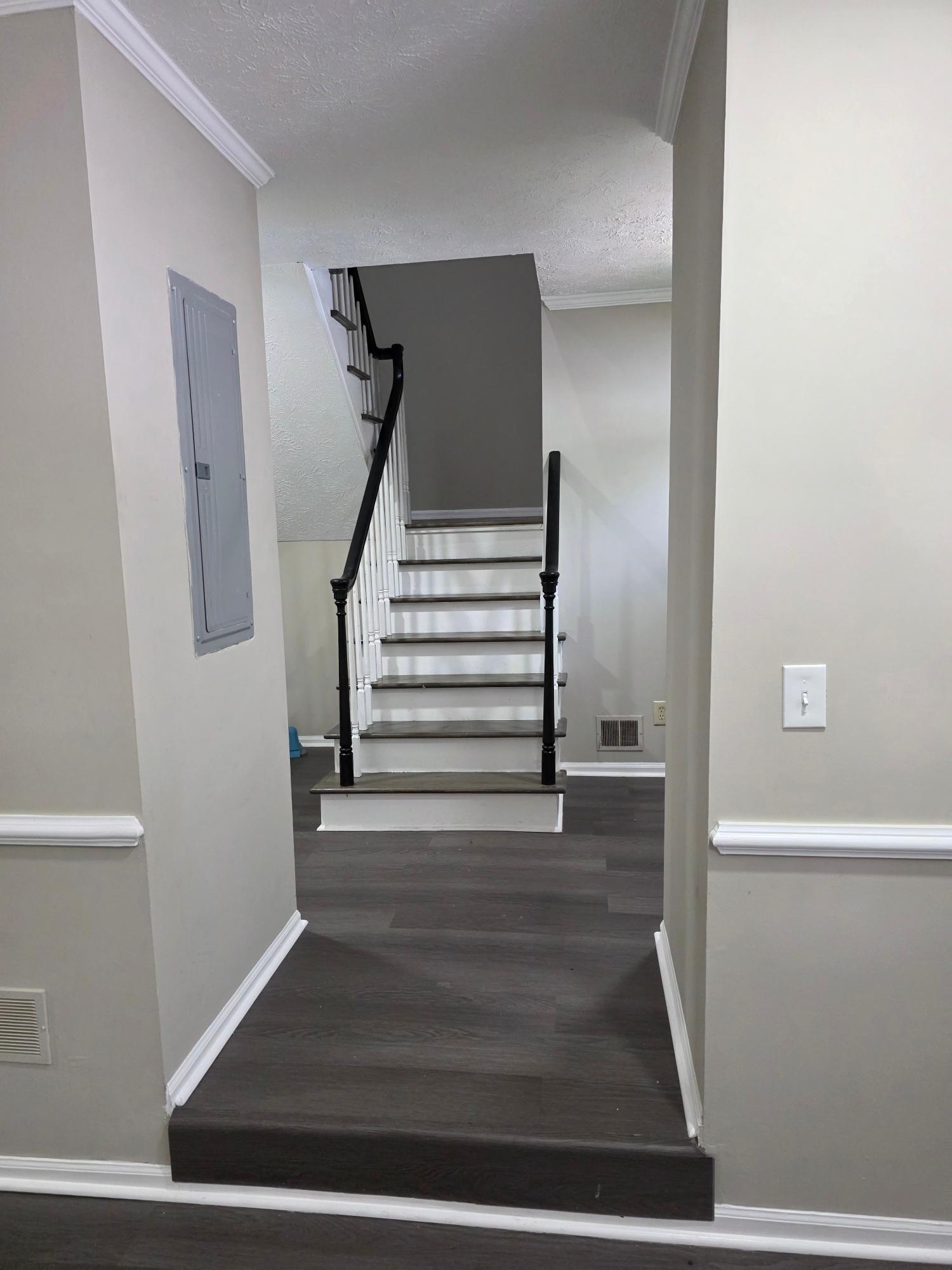 Entry foyer looking up the staircase